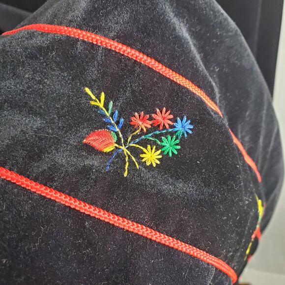 Summit of Boston Velvet Maxi Skirt w/ Embroidery - Picture 4 of 12